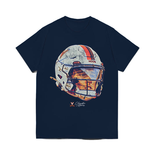 Virginia - NCAA Football : Chandler Morris - Game Face Comfort Colors T-Shirt-0