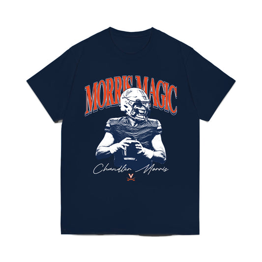Virginia - NCAA Football : Chandler Morris - Morris Magic Graphic Comfort Colors T-Shirt-0
