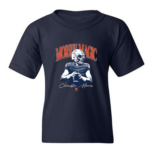 Virginia - NCAA Football : Chandler Morris - Morris Magic Graphic Youth T-Shirt-0