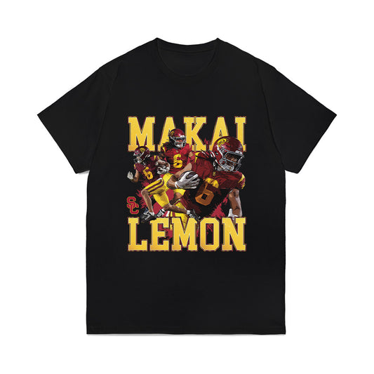 USC - NCAA Football : Makai Lemon - Collage Comfort Colors T-Shirt-0