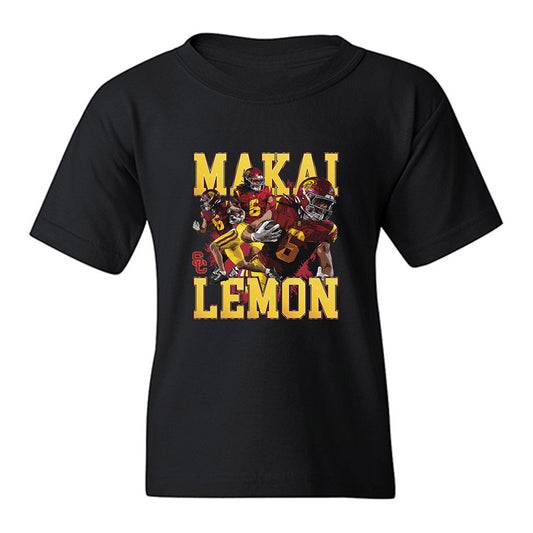 USC - NCAA Football : Makai Lemon - Collage Youth T-Shirt-0