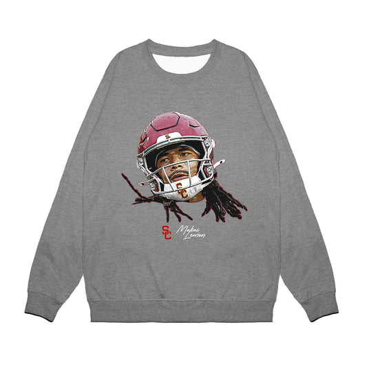 USC - NCAA Football : Makai Lemon - GameFace Premium Crewneck Sweatshirt-0