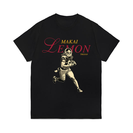 USC - NCAA Football : Makai Lemon - Legacy Comfort Colors T-Shirt-0