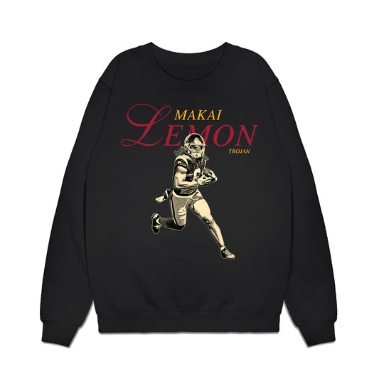 USC - NCAA Football : Makai Lemon - Legacy Premium Crewneck Sweatshirt-0