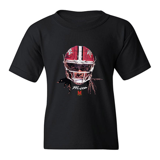 Maryland - NCAA Football : Malik Washington - Game Face Youth T-Shirt-0
