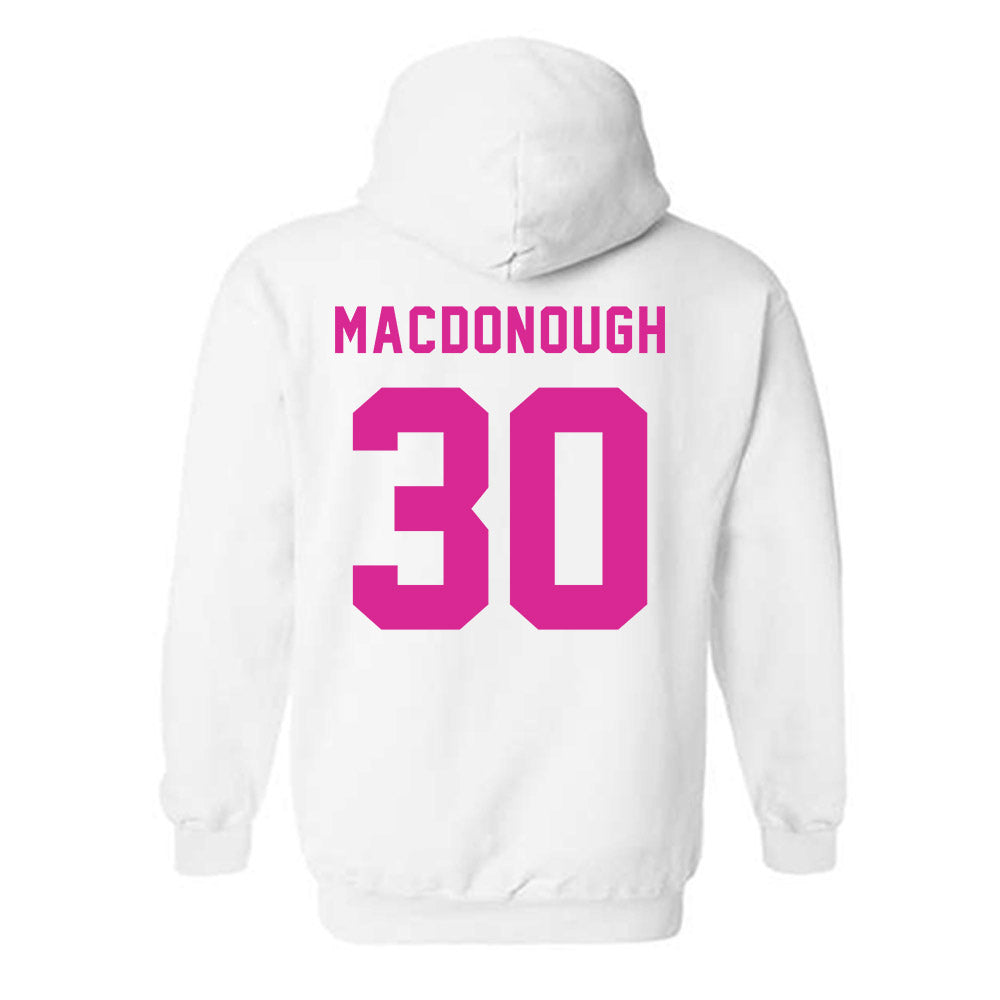 St. Bonaventure - NCAA Women's Basketball : Elyse MacDonough - BCA Classic Shersey Hooded Sweatshirt-1