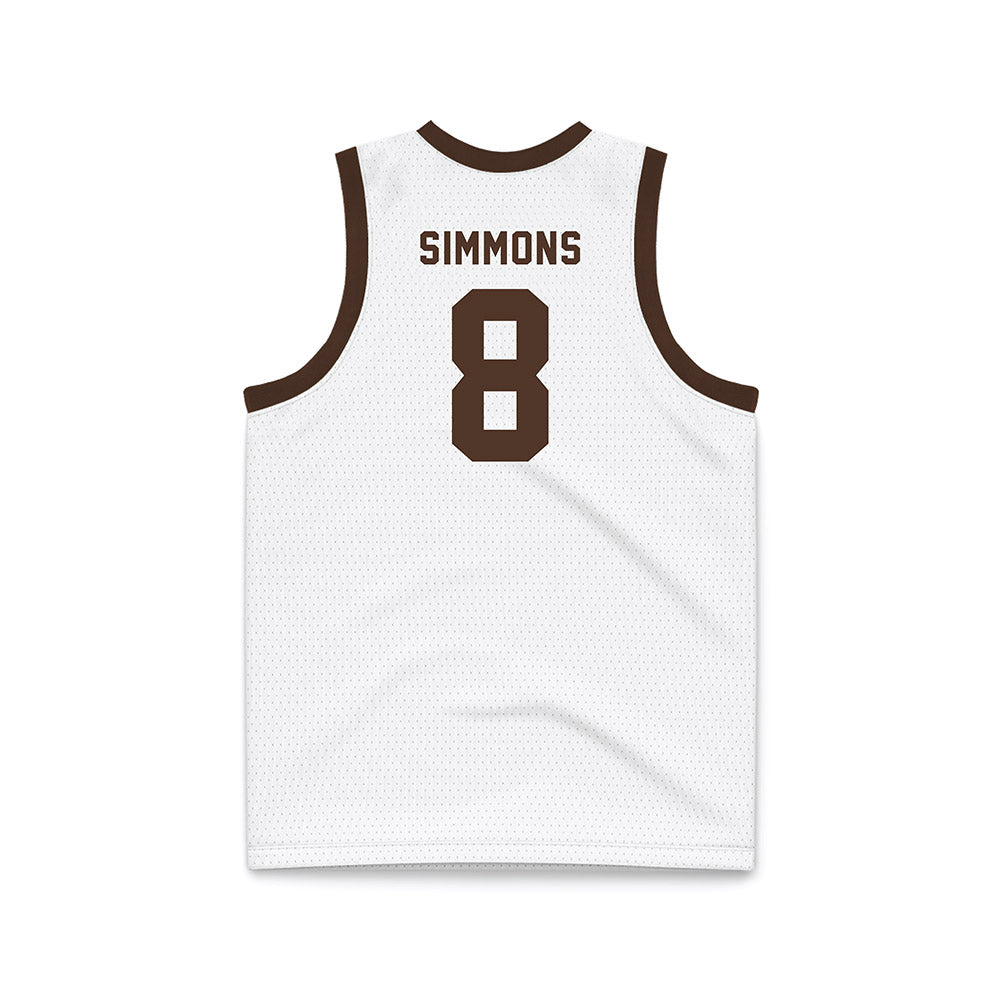 St. Bonaventure - NCAA Men's Basketball : Buddy Simmons - White Basketball Jersey-1