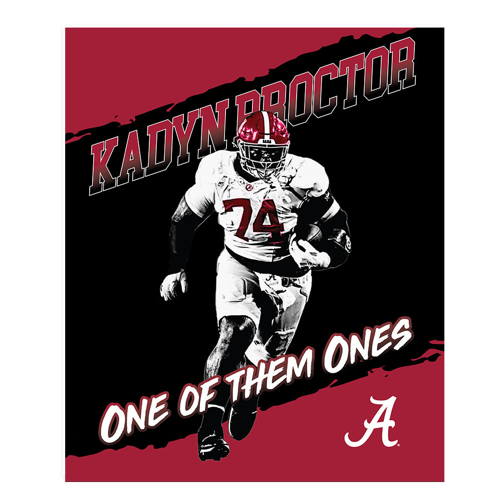 Alabama - NCAA Football : Kadyn Proctor - One of Them Ones Poster 20x24-0