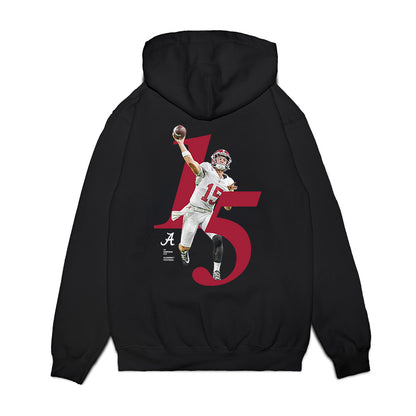 Alabama - NCAA Football : Ty Simpson - Breakthrough Series Premium Hooded Sweatshirt-1