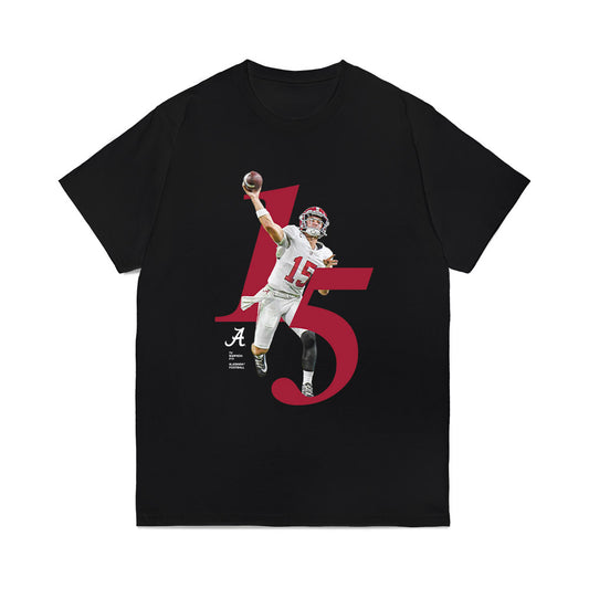 Alabama - NCAA Football : Ty Simpson - Breakthrough Series Comfort Colors T-Shirt-0