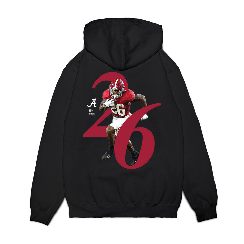 Alabama - NCAA Football : Jamarion Miller - Breakthrough Series Premium Hooded Sweatshirt-1
