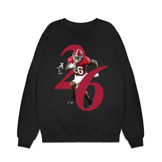Alabama - NCAA Football : Jamarion Miller - Breakthrough Series Premium Crewneck Sweatshirt-0