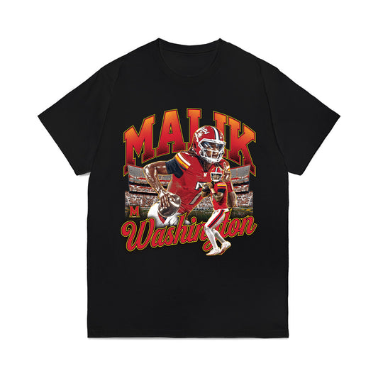 Maryland - NCAA Football : Malik Washington - Collage Comfort Colors T-Shirt-0