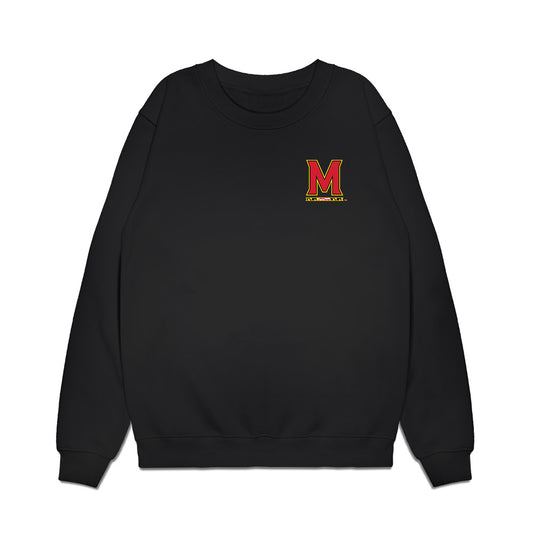 Maryland - NCAA Football : Malik Washington - Collage Premium Crewneck Sweatshirt-0