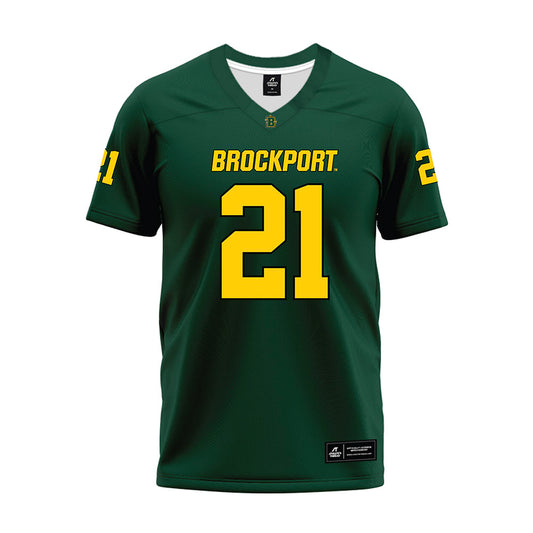 Brockport - NCAA Football : Colton Thorp - Green Premium Football Jersey-0