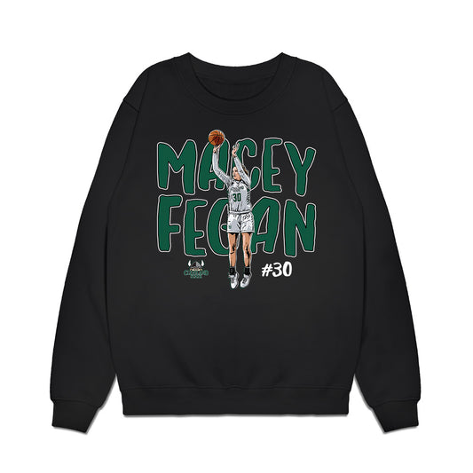 Cleveland State - NCAA Women's Basketball : Macey Fegan - Caricature Premium Crewneck Sweatshirt-0