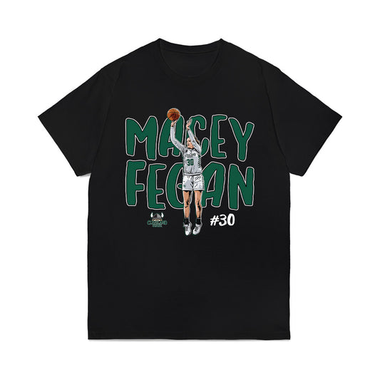 Cleveland State - NCAA Women's Basketball : Macey Fegan - Caricature Comfort Colors T-Shirt-0