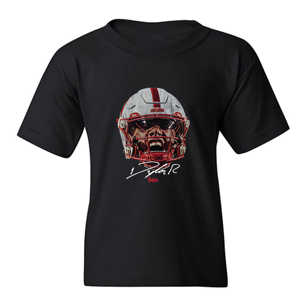Nebraska - NCAA Football : Dylan Raiola - Game Face Youth T-Shirt-0