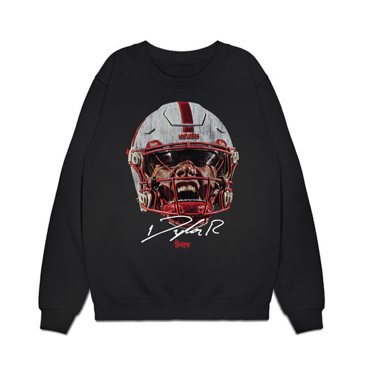 Nebraska - NCAA Football : Dylan Raiola - Game Face Premium Crewneck Sweatshirt-0