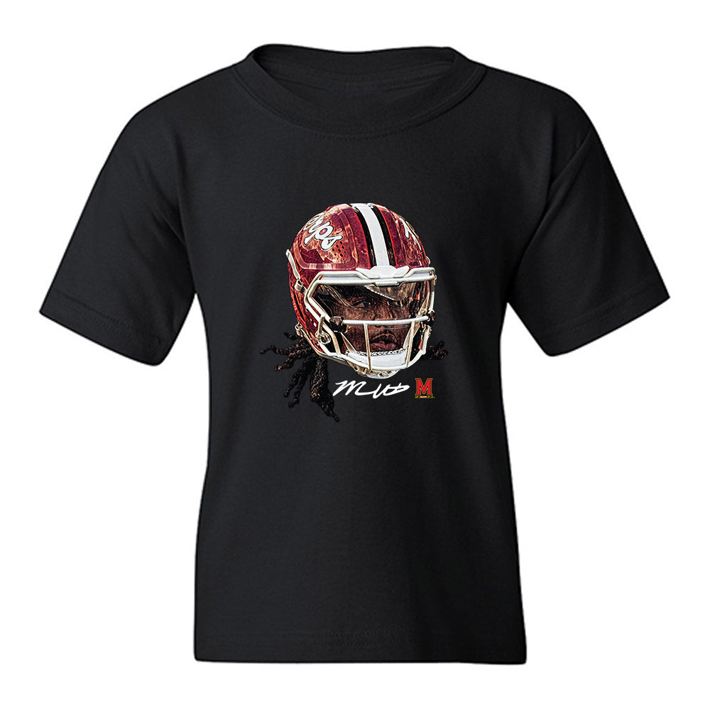 Maryland - NCAA Football : Malik Washington - Game Face Youth T-Shirt-0