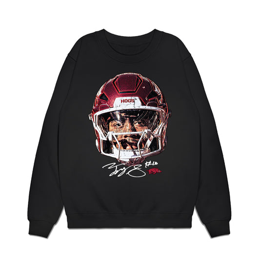 Arkansas - NCAA Football : Taylen Green - Game Face Premium Crewneck Sweatshirt-0