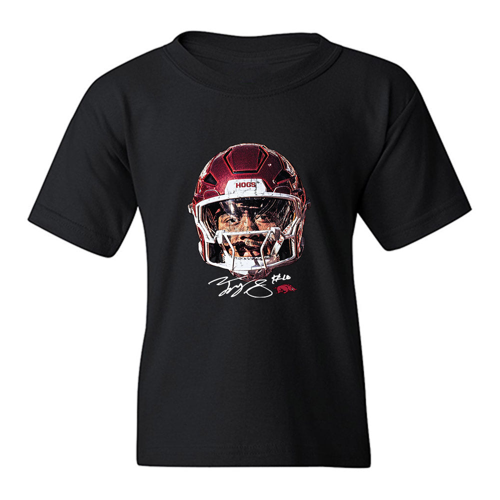 Arkansas - NCAA Football : Taylen Green - Game Face Youth T-Shirt-0