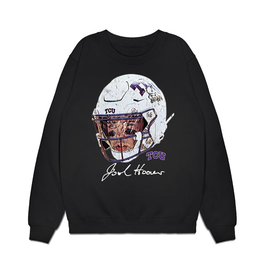 TCU - NCAA Football : Josh Hoover - Game Face Premium Crewneck Sweatshirt-0