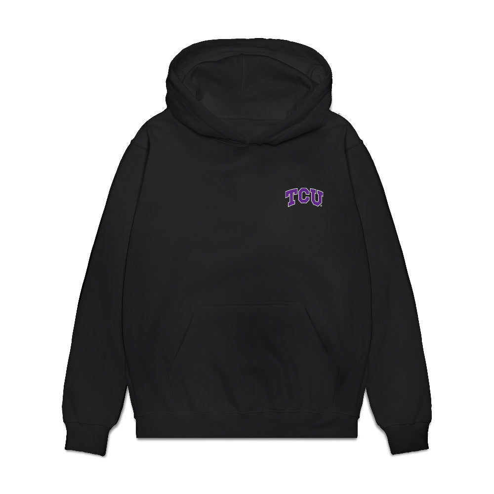 TCU - NCAA Football : Josh Hoover - Game Face Premium Hooded Sweatshirt-0