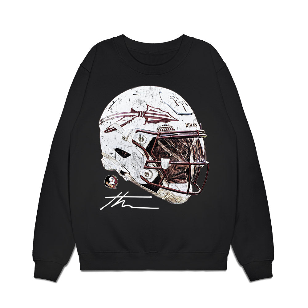 FSU - NCAA Football : Thomas Castellanos - Game Face Premium Crewneck Sweatshirt-0