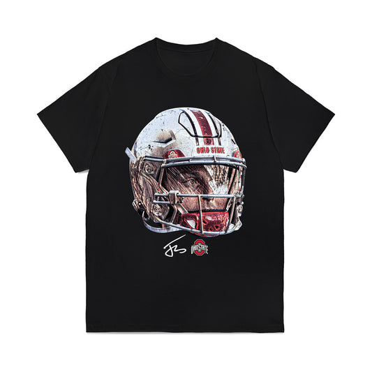 Ohio State - NCAA Football : Julian Sayin - Game Face Comfort Colors T-Shirt-0