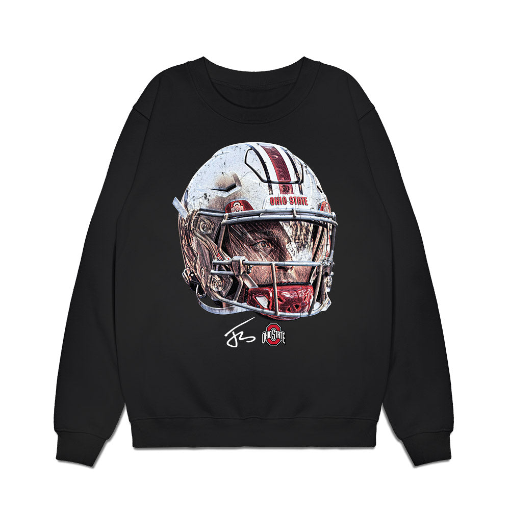 Ohio State - NCAA Football : Julian Sayin - Game Face Premium Crewneck Sweatshirt-0
