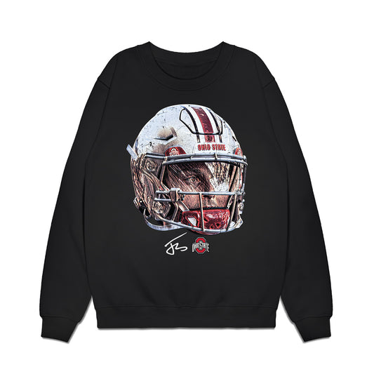 Ohio State - NCAA Football : Julian Sayin - Game Face Premium Crewneck Sweatshirt-0