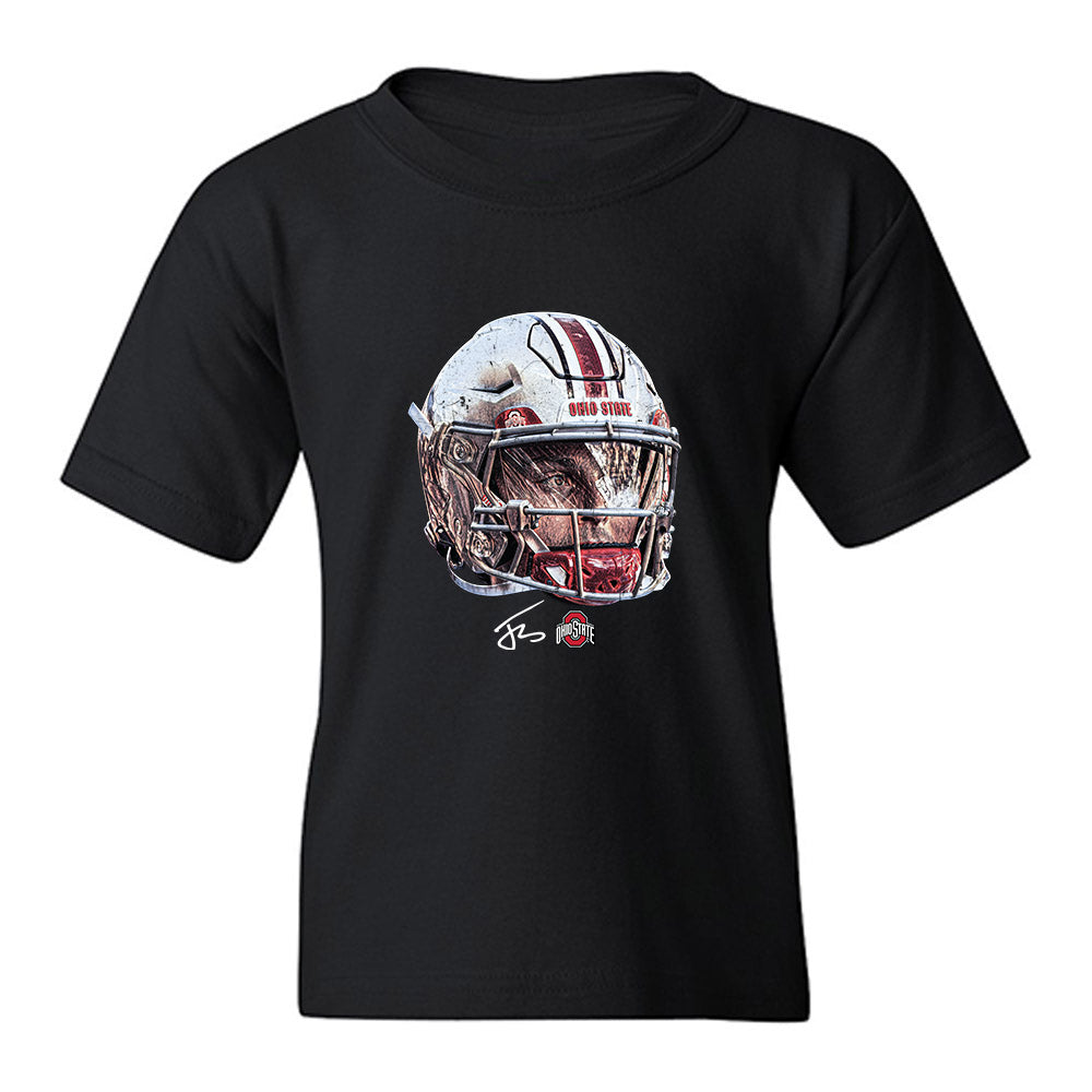 Ohio State - NCAA Football : Julian Sayin - Game Face Youth T-Shirt-0
