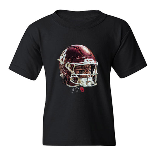 Oklahoma - NCAA Football : John Mateer - GameFace Youth T-Shirt-0
