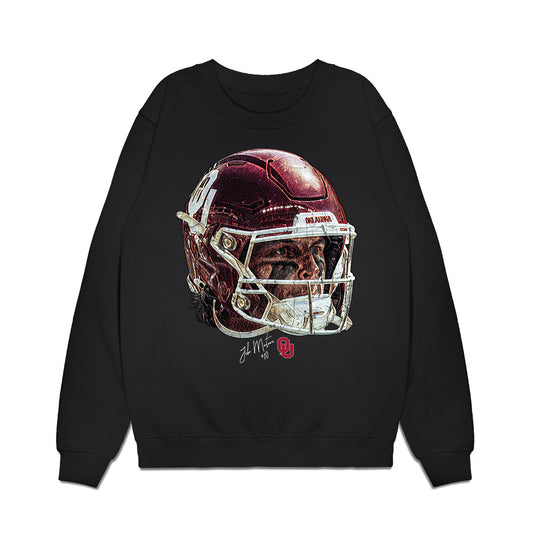 Oklahoma - NCAA Football : John Mateer - GameFace Premium Crewneck Sweatshirt-0