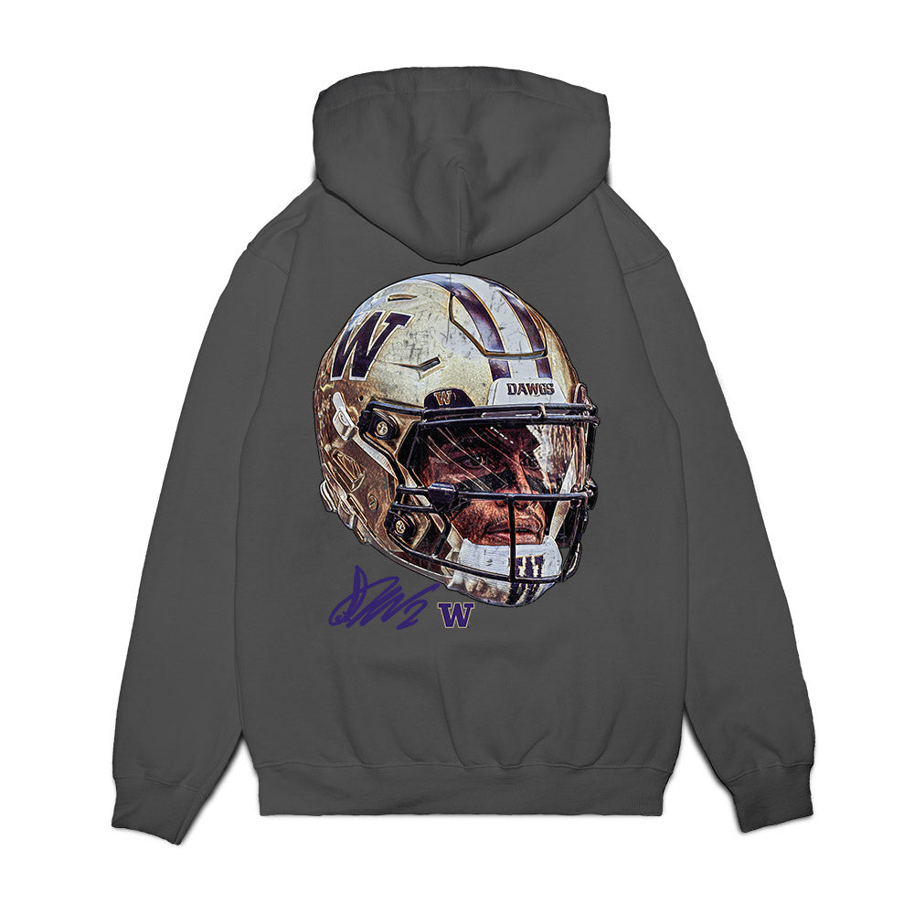 Washington - NCAA Football : Demond Williams Jr - Game Face Premium Hooded Sweatshirt-1