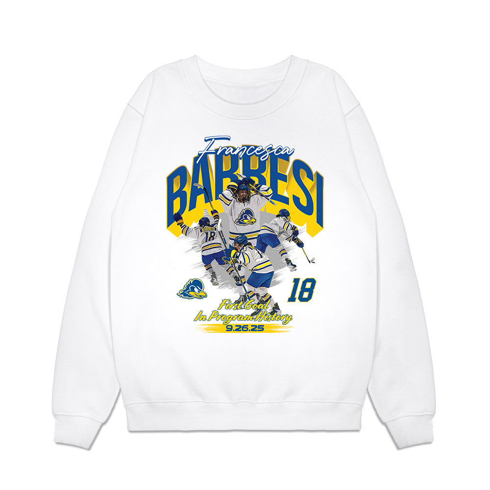 Delaware - NCAA Ice Hockey : Francesca Barresi - Collage Premium Crewneck Sweatshirt-0