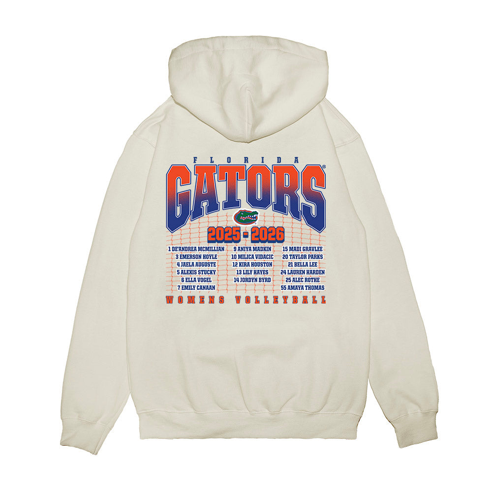 Florida - NCAA Women's Volleyball : - Roster Premium Hooded Sweatshirt-1