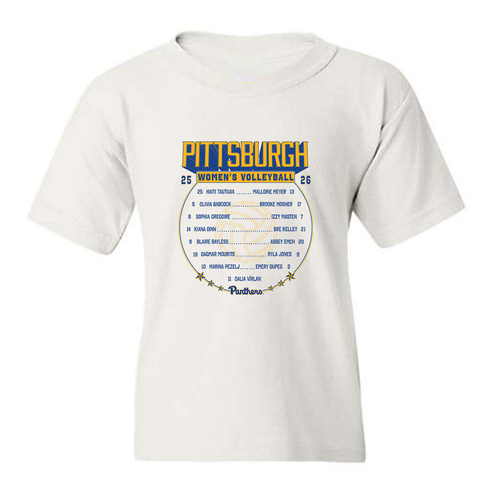 Pittsburgh - NCAA Women's Volleyball : - Roster Youth T-Shirt-0