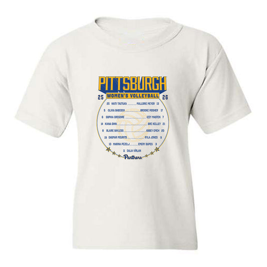 Pittsburgh - NCAA Women's Volleyball : - Roster Youth T-Shirt-0