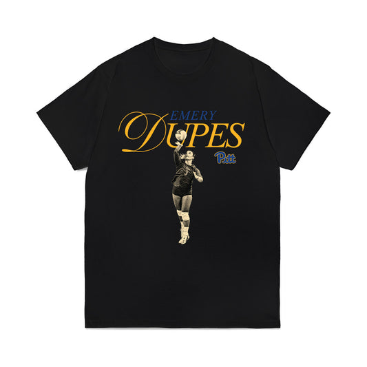 Pittsburgh - NCAA Women's Volleyball : Emery Dupes - Collage Comfort Colors T-Shirt-0