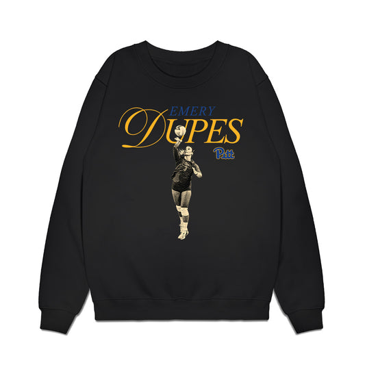 Pittsburgh - NCAA Women's Volleyball : Emery Dupes - Collage Premium Crewneck Sweatshirt-0