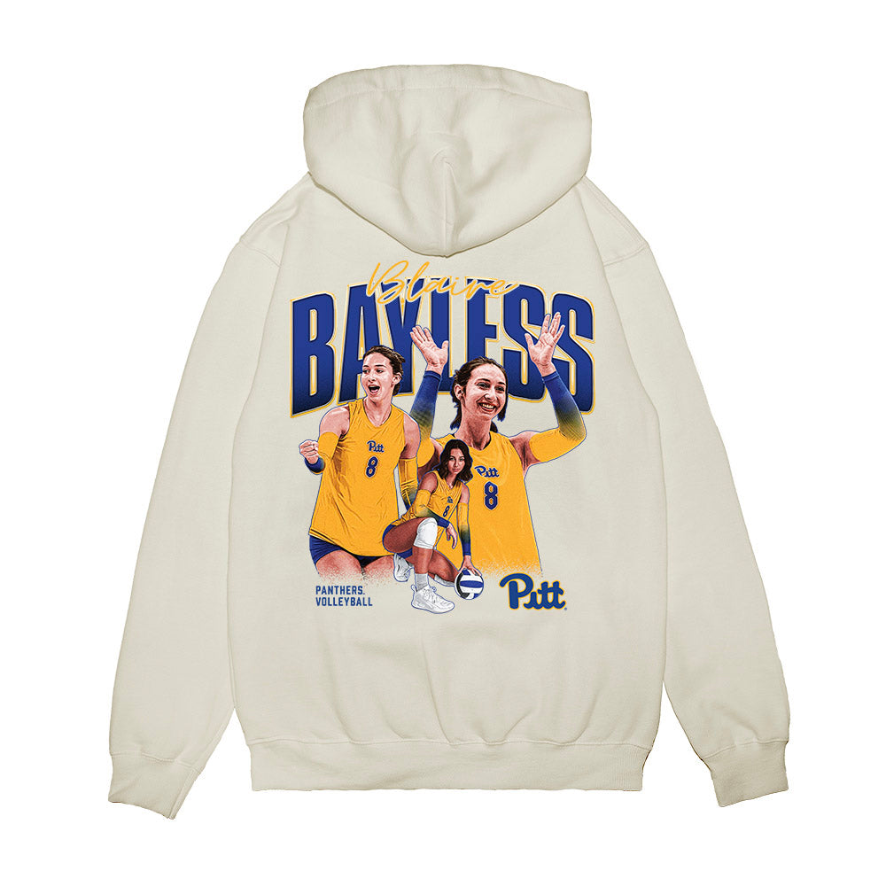 Pittsburgh - NCAA Women's Volleyball : Blaire Bayless - Collage Premium Hooded Sweatshirt-1