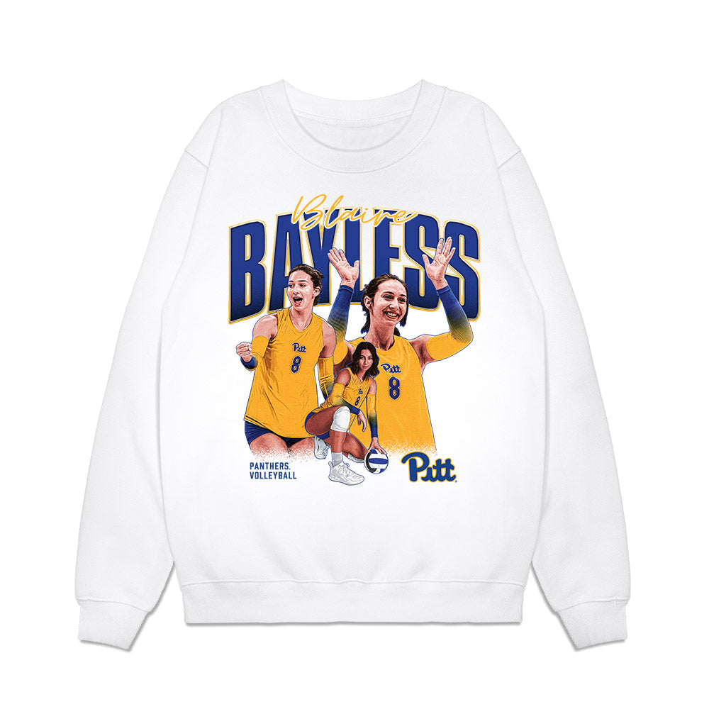 Pittsburgh - NCAA Women's Volleyball : Blaire Bayless - Collage Premium Crewneck Sweatshirt-0