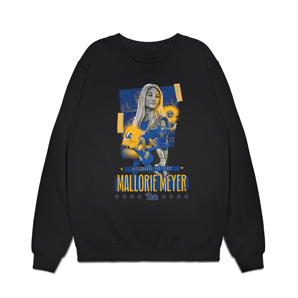 Pittsburgh - NCAA Women's Volleyball : Mallorie Meyer - Collage Premium Crewneck Sweatshirt-0