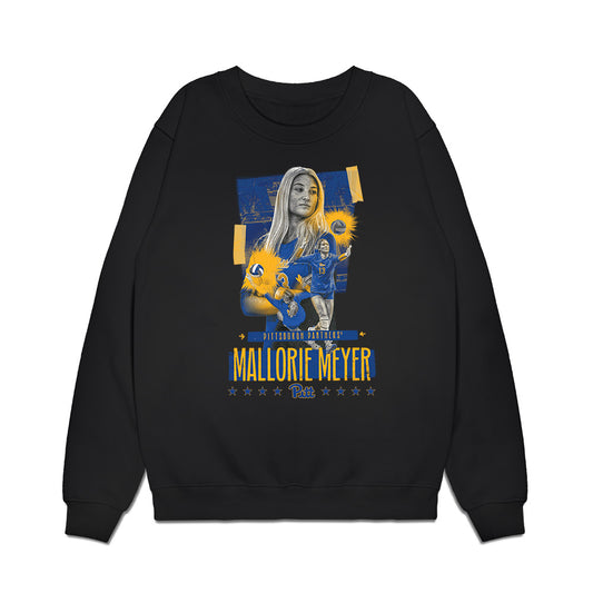Pittsburgh - NCAA Women's Volleyball : Mallorie Meyer - Collage Premium Crewneck Sweatshirt-0