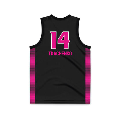 VCU - NCAA Women's Basketball : Tetiana Tkachenko - Black Basketball Jersey-1