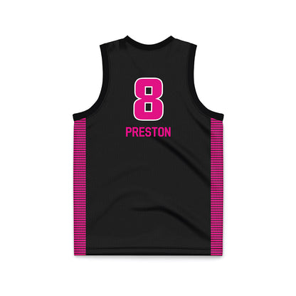VCU - NCAA Women's Basketball : Daija Preston - Black Basketball Jersey-1