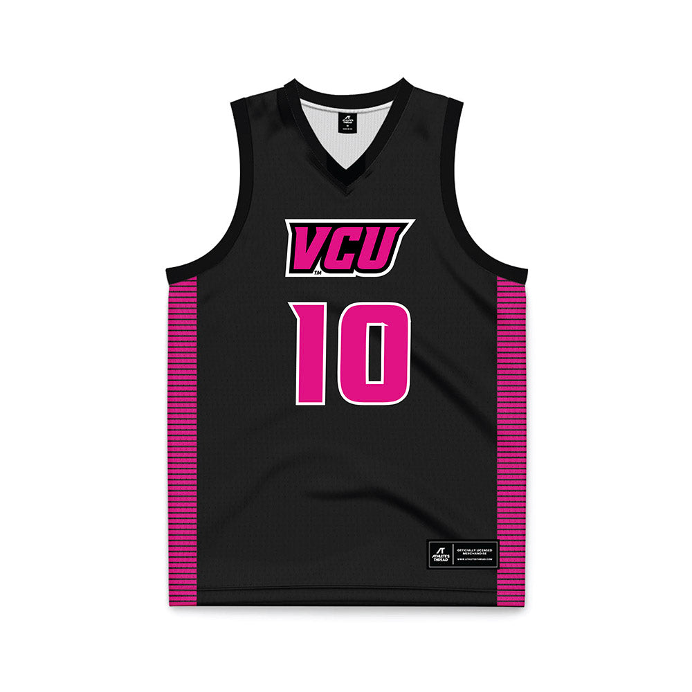 VCU - NCAA Women's Basketball : Ann Zachariah - Black Basketball Jersey-0