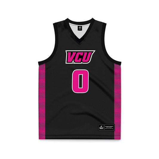VCU - NCAA Women's Basketball : Tyrielle Williams - Black Basketball Jersey-0